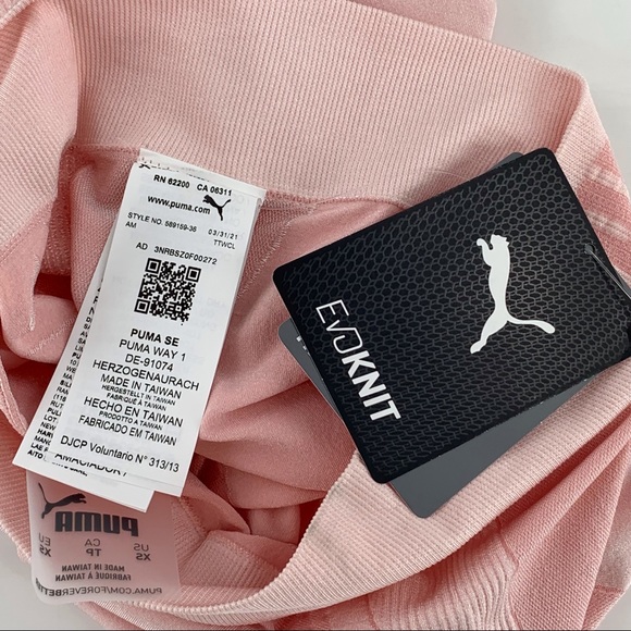 Puma NWT Pink Evostripe Evoknit 7/8 Tights, XS - Picture 15 of 16